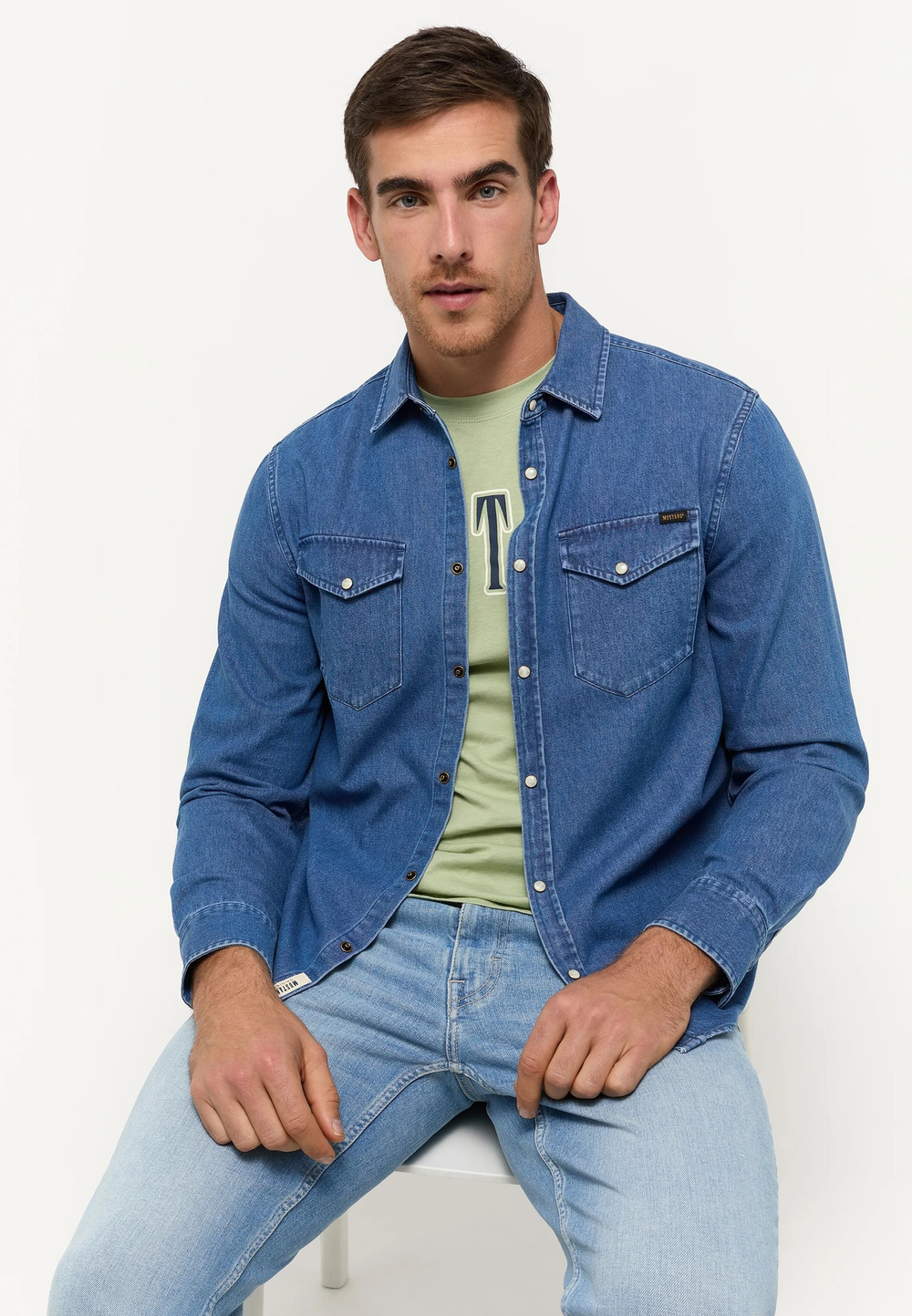 Рубашка мужская MUSTANG Style Duver