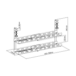 Кабель-канал Cactus CS-CM-700-2BK для столов 72.8x13.5x34.2см черный