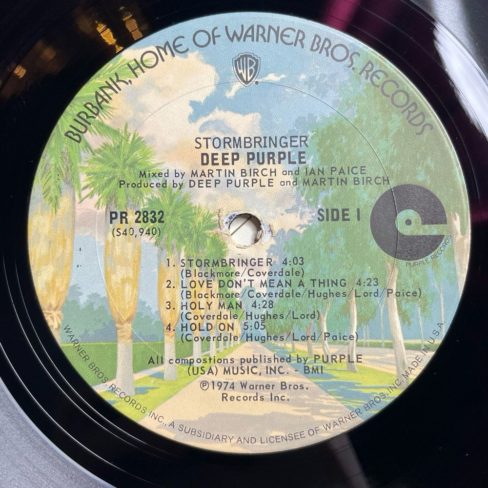 Винтажная виниловая пластинка LP Deep Purple Stormbringer (USA 1974) Soldier Of Fortune