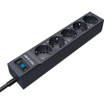 Сетевой фильтр Pilot SG-Max 5 розеток (GP с заземлением), 15А/3.3кВа, автомат, 10 м, графит