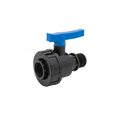 Кран шаровой нар/вн 1" - 3/4" ПЭ PN16 ТПК-АКВА