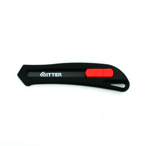 Нож Ritter Eco с выдвижными лезвиями 18 мм (сталь SK2 Black) ABS пластик Soft-touch (300/30/5) 40121180
