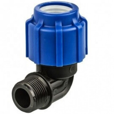 Уголок ПНД РЕ 25*3/4"нар. резьба