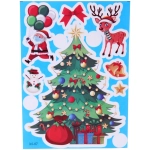 Наклейка на стекло «Зимний хоровод» 24*17 см