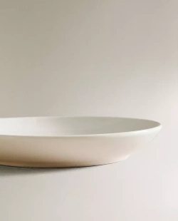 ZARA HOME КЕРАМИЧЕСКАЯ ТАРЕЛКА ДЛЯ ХЛЕБА, БЕЛЫЙ