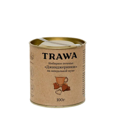 Печенье имбирное "Джинджеринки" Trawa, 100 г