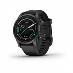 Смарт-часы Garmin EPIX Pro (Gen 2) Sapphire Edition 42 мм, титановый, угольно-серый, DLC, черный ремешок, 010-02802-15