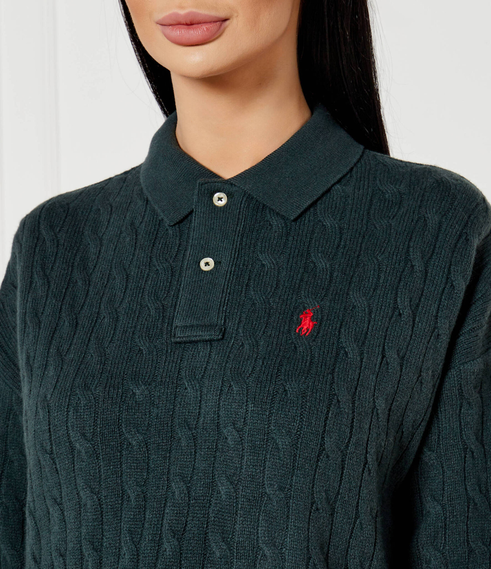 Шерстяной свитер POLO RALPH LAUREN - зеленый(211910158)