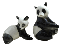 Фарфоровая статуэтка «Панда – бамбуковый медведь». ЛФЗ, 1960-70 гг.