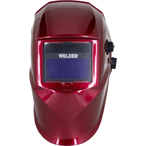 Маска сварочная WELDER ULTRA Ф8 Хамелеон 100x50 мм, DIN 4/9-13 (Внеш. регул), Красный Бургунди, в коробке WDU-Ф8-К-Бургунди