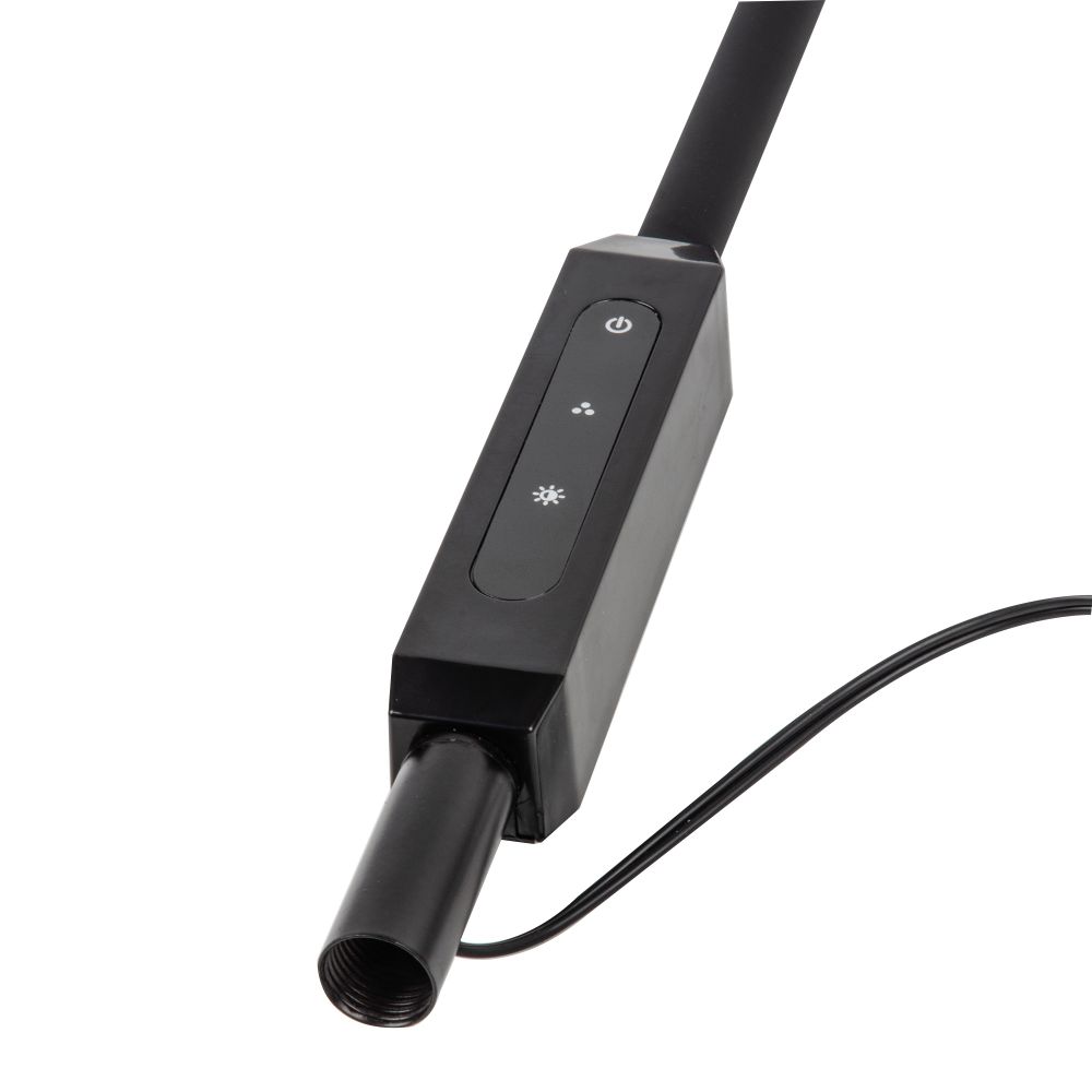 ULM-T619 10W-3000-6500K-DIM BLACK Торшер напольный светодиодный. 10W. с регулировкой наклона. Сенсорный выключатель. Диммер. Черный. ТМ Uniel