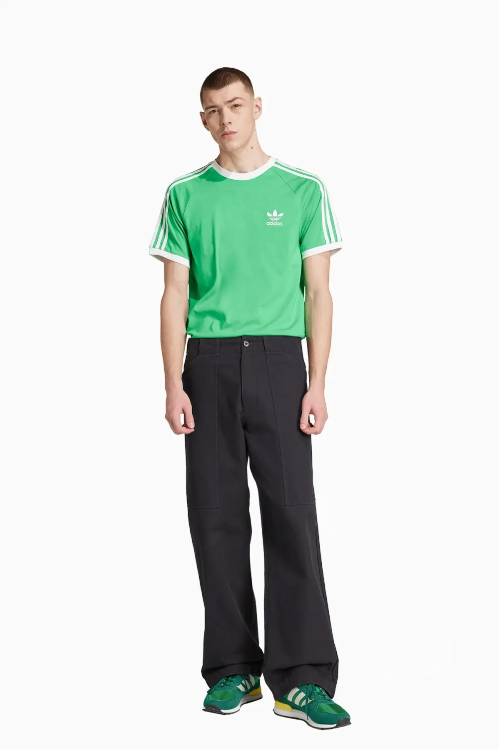 Футболка adidas Adicolor Classics 3-Stripes - зеленый