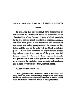 The history of Rome. Translated with the author's sanction and additions. Vol. 1 | Théodor Mommsen