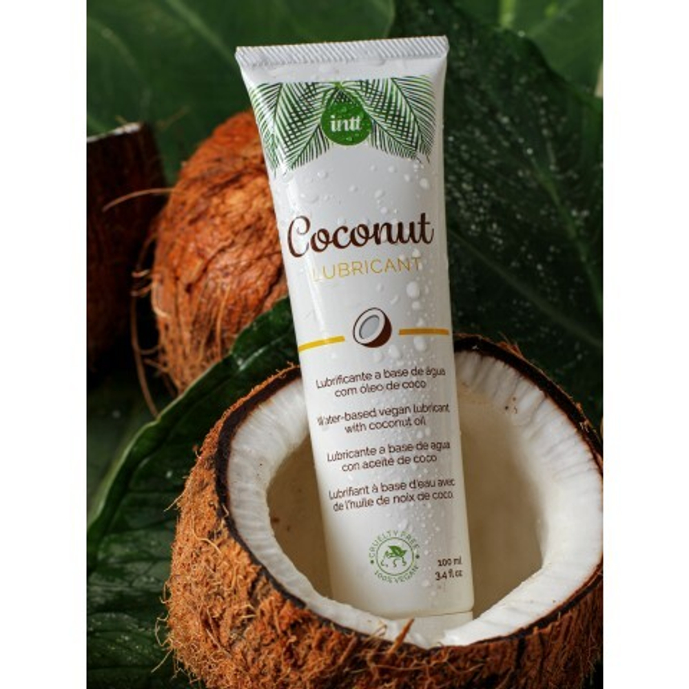 Веганский лубрикант на водной основе с кокосовым вкусом Intt Coconut 100 мл