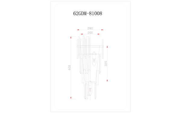 Бра настенное для спальни Vittoria M Garda Decor 62GDM-81008