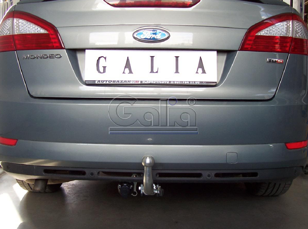 Оцинкованный фаркоп на Ford Mondeo хетчбек 5 дверей 2007-2015 (без электрики), Galia F112A