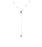 Колье-галстук Drop 2 Silver