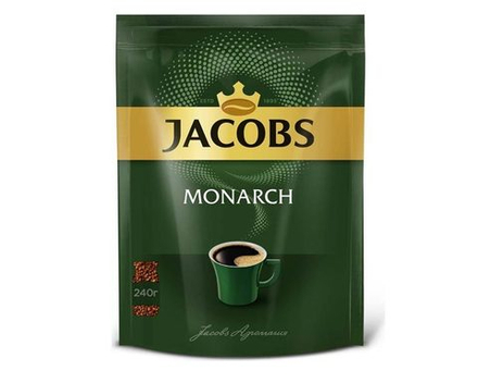 Кофе растворимый Jacobs Monarch, 240 г пакет (Якобс)