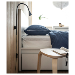 IKEA NÄVLINGE  (ИКЕА НÄВЛИНГЕ)  -  Светодиодный прожектор с кронштейном, настенный, черный