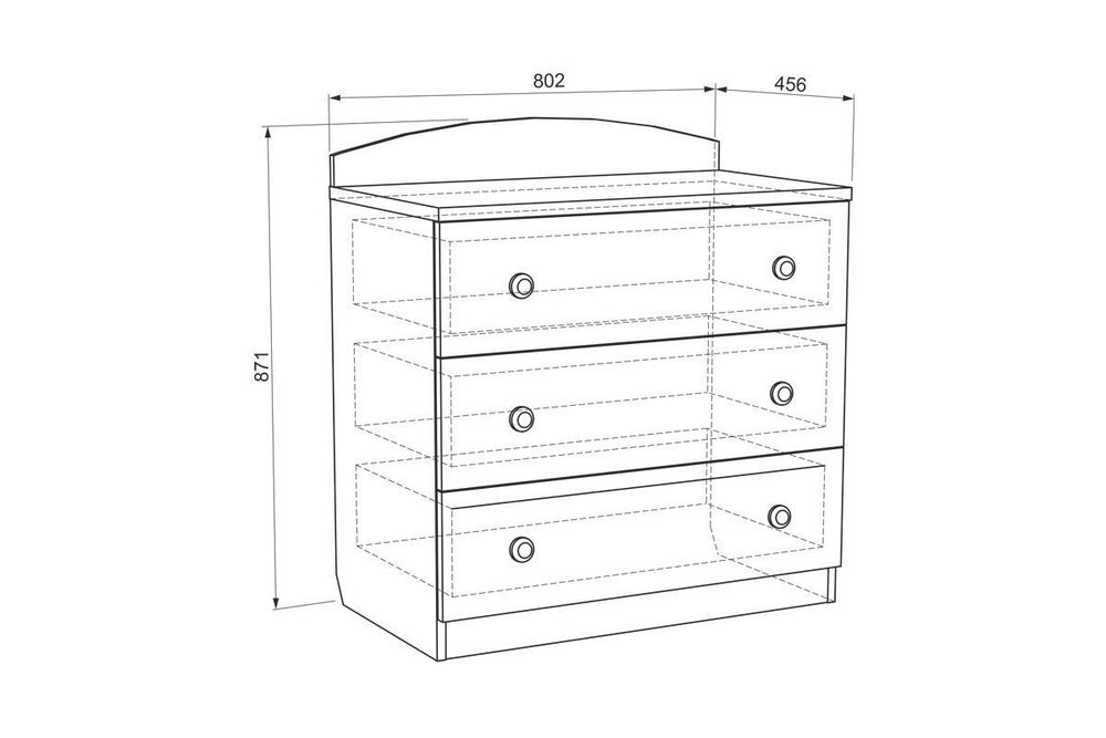 Детская «Алиса» №2 (белый/крем), ЛДСП/МДФ, Мебельсон