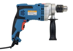 Дрель электрическая ударная мощность 1000Вт, обороты 2800об/мин, частота ударов 47600уд/мин, патрон 13мм, кабель 4м, металлический редуктор