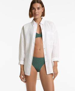 OYSHO Топ бикини на бретельках, зеленый