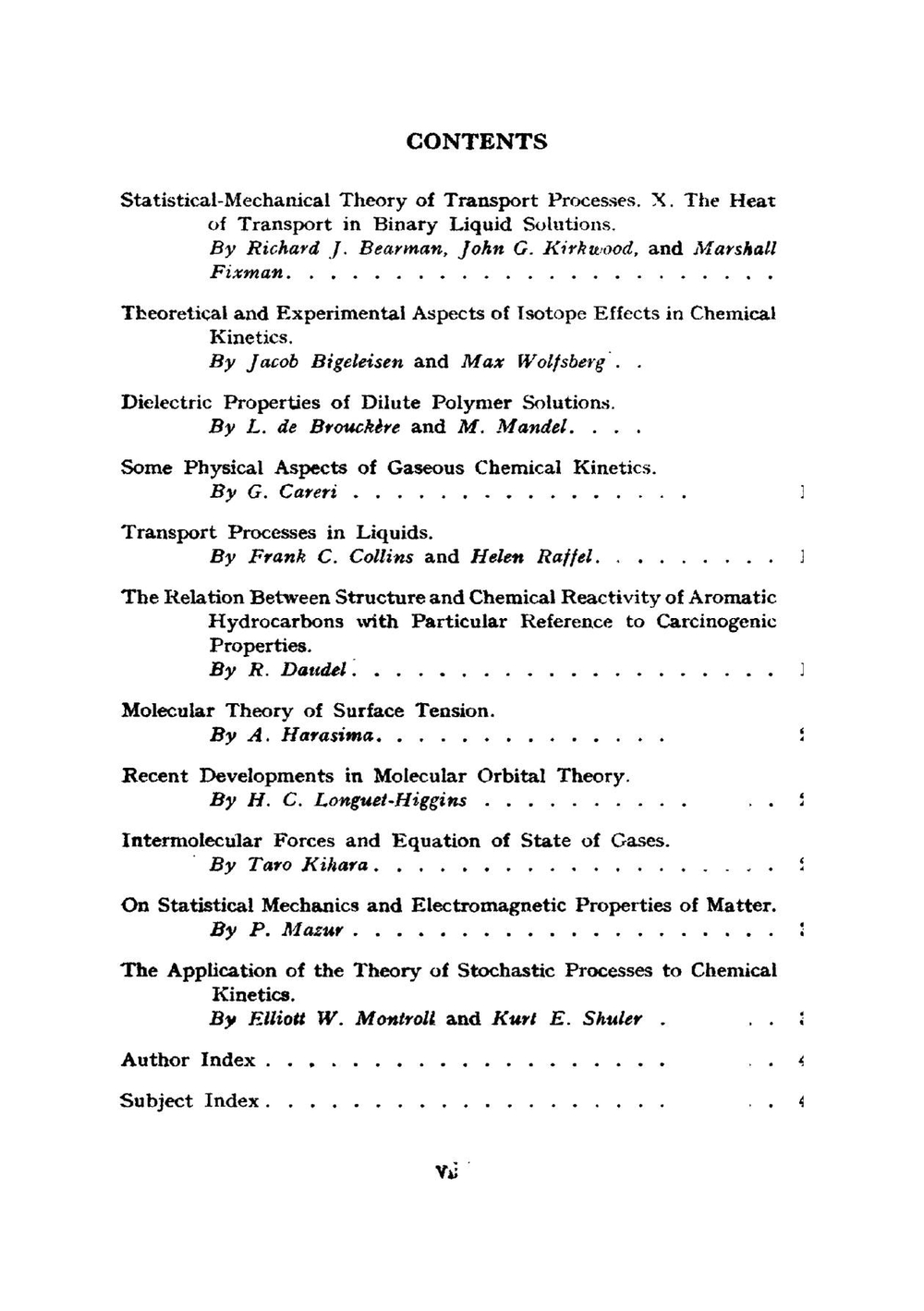 Advances in Chemical Physics / Достижения в химической физике. Vol.1 / Vol.1. | Prigogine I.