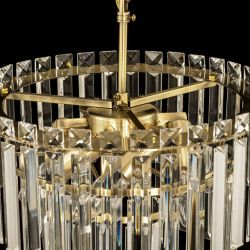Citilux Фонда CL303163 Люстра хрустальная подвесная Бронза