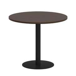 First Стол круглый KSPRG-1 Венге Цаво/Металл Черный 900*900*750