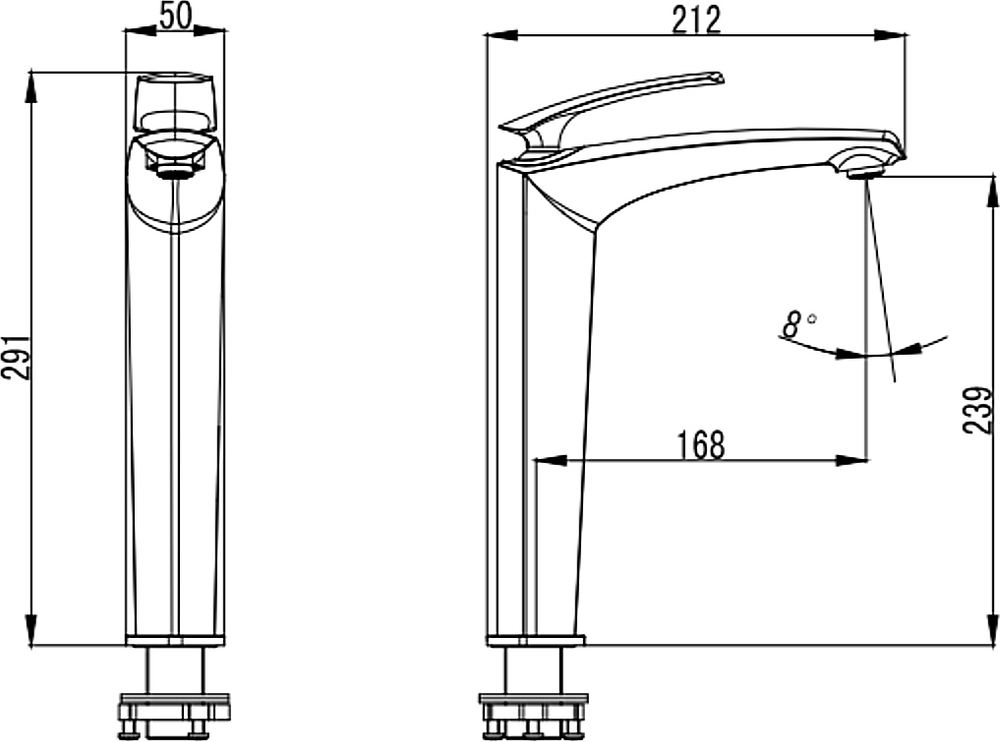 Смеситель для раковины STWORKI Гётеборг S03020BK матовый черный