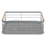Сушилка для посуды granli, 43x30,5x14 см, серая