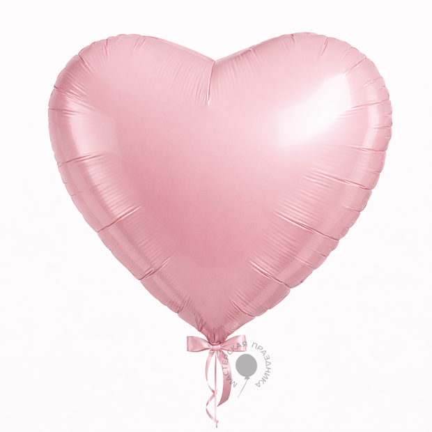 Ag Шар 36'' / 91 см сердце роза пыльная (БГ-150)