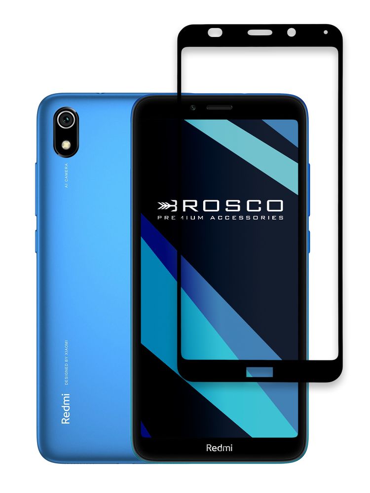 Защитное стекло ROSCO для Xiaomi Redmi 9A;Xiaomi Redmi 9C оптом (арт. XM-R9C-FSP-GLASS-BLACK)