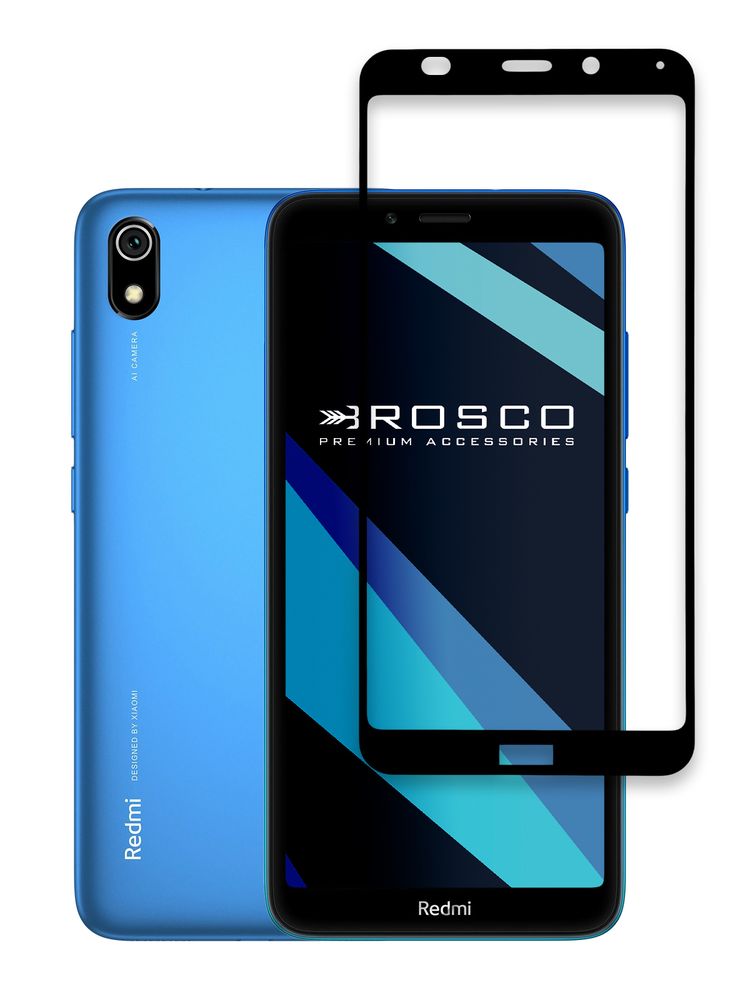 Защитное стекло ROSCO для Xiaomi Redmi 7A оптом (арт. XM-R7A-FSP-GLASS-BLACK)