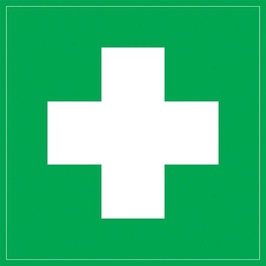 Самоклеящаяся этикетка 150х150мм "Медицинская аптечка" IEK