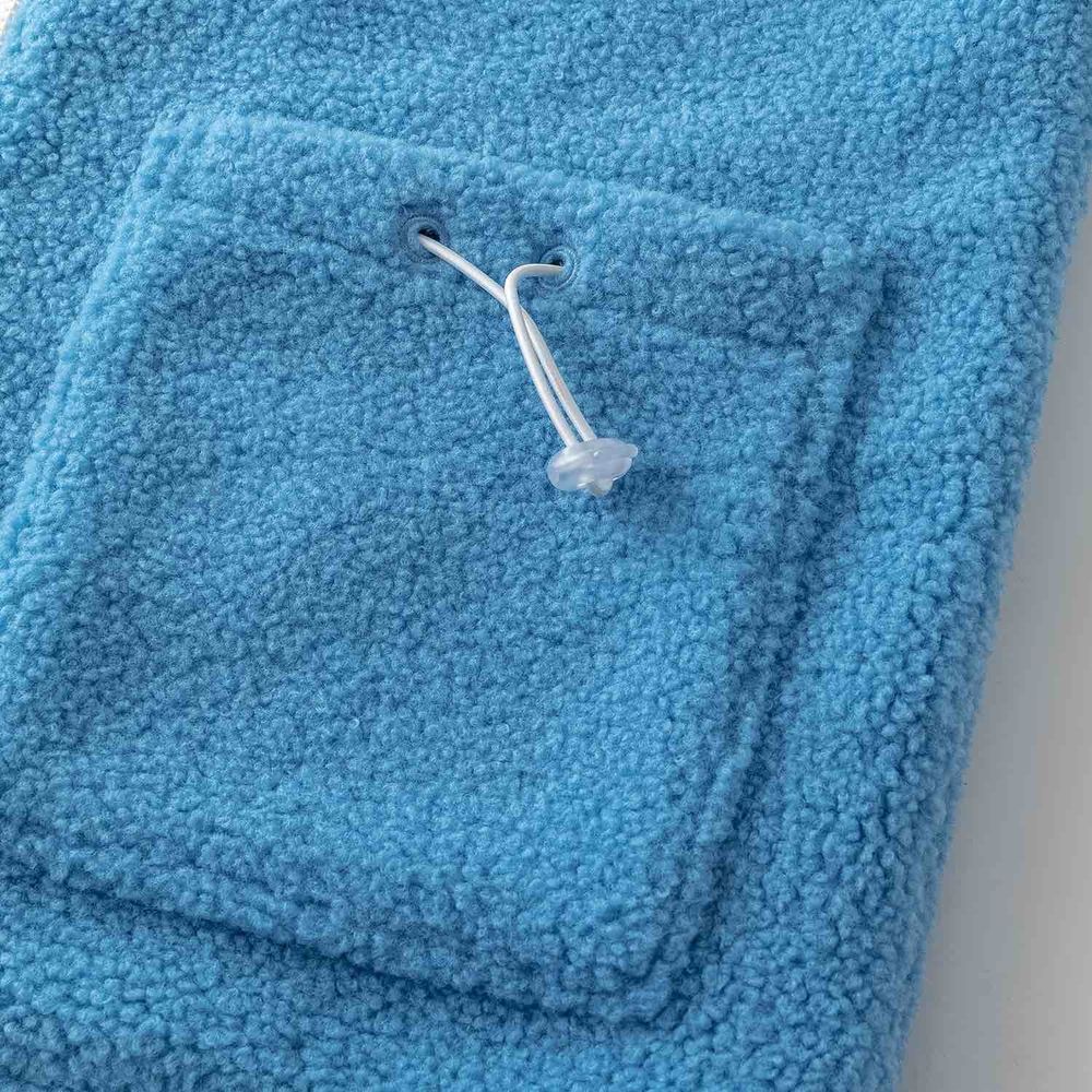 Куртка Ymkashix Furry Big Logo HTF белая/голубая