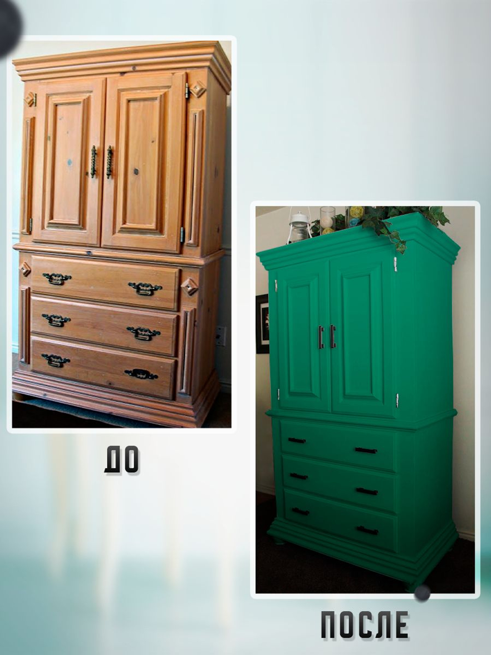 Краска для мебели, дерева и пластика матовая без запаха Гумвнутрянка зеленая 1 литр.