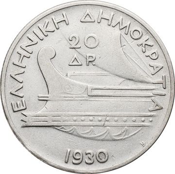 20 драхм (drachmai) 1930 Греция