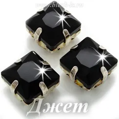 ЛС Квадрат пришивной в цапах (стекло), Джет (кв.)