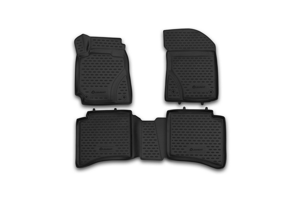Коврики Standard, 3D в салон GEELY MK, 2012-  4 шт. (полиуретан, чёрные) Element.NLC.3D.75.02.210