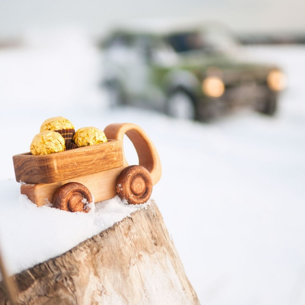 Деревянная машинка Грузовичок Леснушки