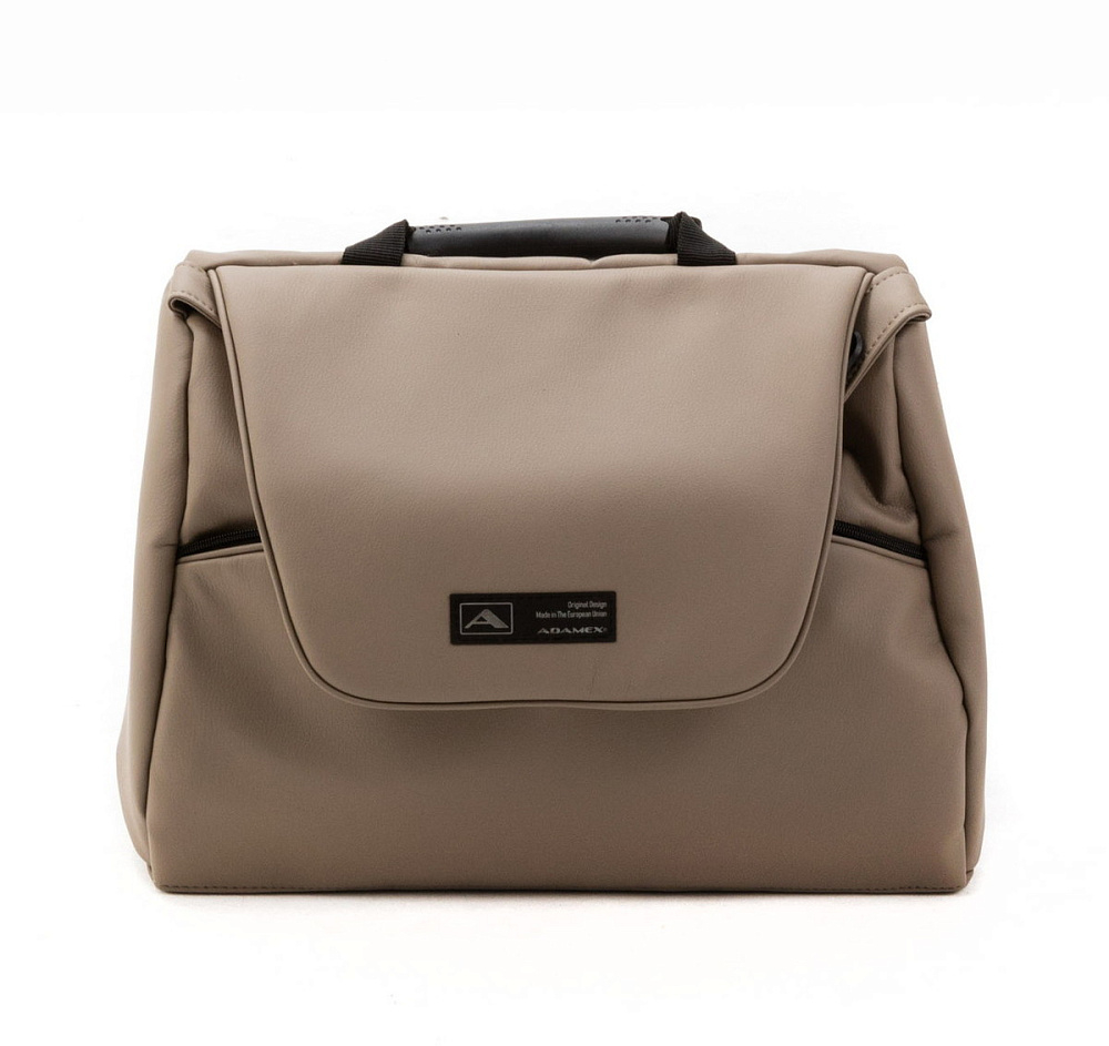 Детская коляска Adamex Nola Deluxe 3 в 1 N-SD113 (СВ.БЕЖ.КОЖА + Т.БЕЖ.КОЖА)