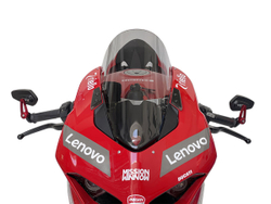 WRS Race Высокое стекло +45 мм Ducati Panigale V4 (2018-2019) / Panigale V2 (2020-2024) затемненное DU009F