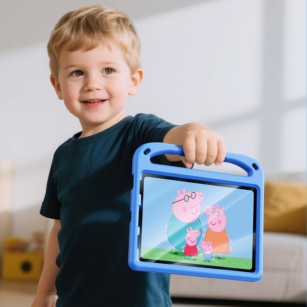 Детский чехол синего цвета на планшет iPad Air 4, 5 (10,9) и iPad Pro 11 (2018, 2020, 2021, 2022) от Dux Ducis, серия Puff Series Case