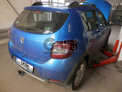 Фаркоп оцинкованный Galia D044A для Renault Sandero 2014-, Renault Sandero Stepway 2014-(паспорт и сертификат в комплекте)(без электрики)