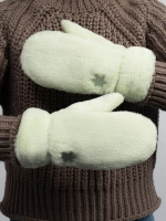 варежки зимние пушистые экомех