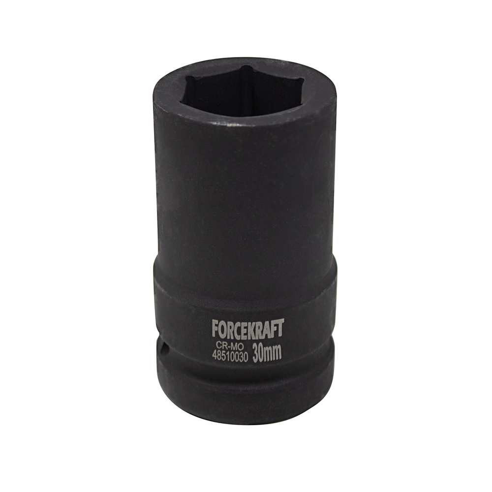Головка ударная глубокая 1'', 30мм (6гр.) FORCEKRAFT FK-48510030