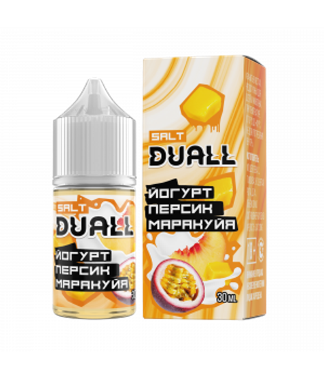 Жидкость Duall, 30 мл, Hard Йогурт, Персик, Маракуйя
