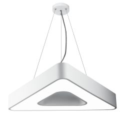 Светильник LED ЭРА Geometria SPO-153-W-40K-030 Delta 30Вт 4000К 2100Лм IP40 600*600*80 белый подвесной | Декоративные светильники Geometria