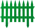 GRINDA Классика, 28 х 300 см, зеленый, 7 секций, декоративный забор (422201-G)